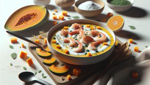 Receita Sopa de Camarão com Leite de Coco e Abóbora: Low Carb Brasileira