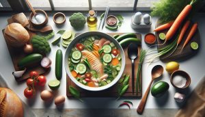 Sopa de Peixe Low Carb Brasileira com Legumes Frescos para o Dia a Dia